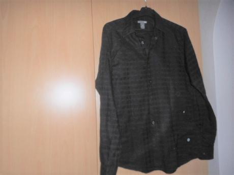 Košeľa čierna pánska - veľ. s/m-h&m, h&m,s