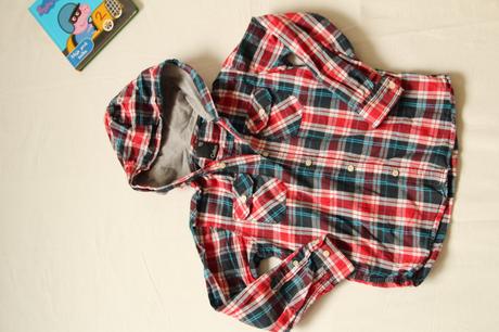 Zara červená mikina + cubus košeľa + kniha peppa, zara,122
