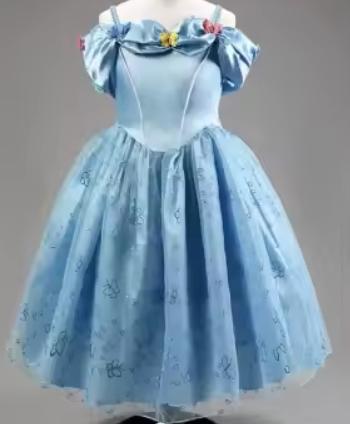 Novy 122/128 kostym popoluska,cinderella,7-8 r.,