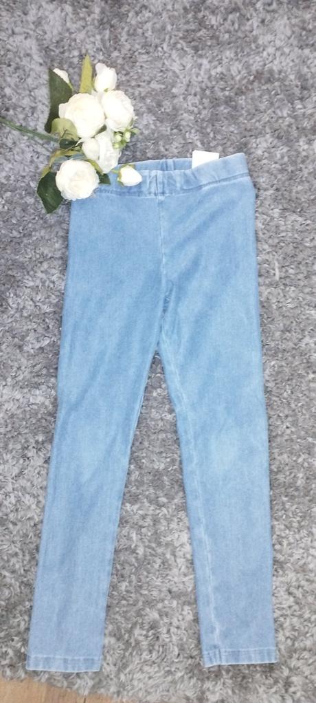 Riflové legíny, h&m,128