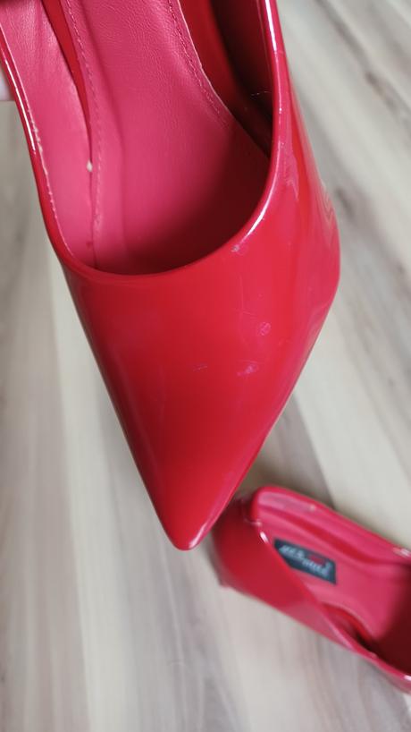 Červené lakované lodičky, 36