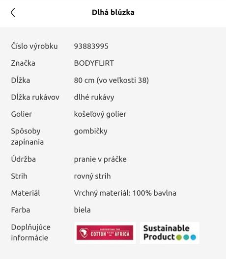 Dlha košela v.34, bonprix,34