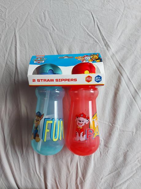 Paw patrol flasky so slamkou,