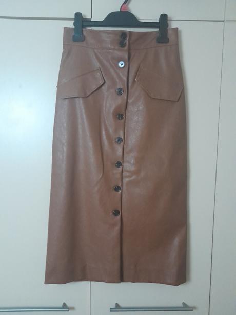Koženková sukňa, h&m,36