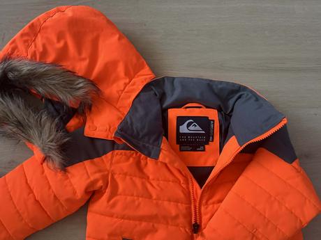 Quiksilver edgy kids shocking orange (zimná bunda), quiksilver,98