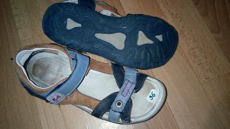 Sandále kožené nosené, lasocki,36