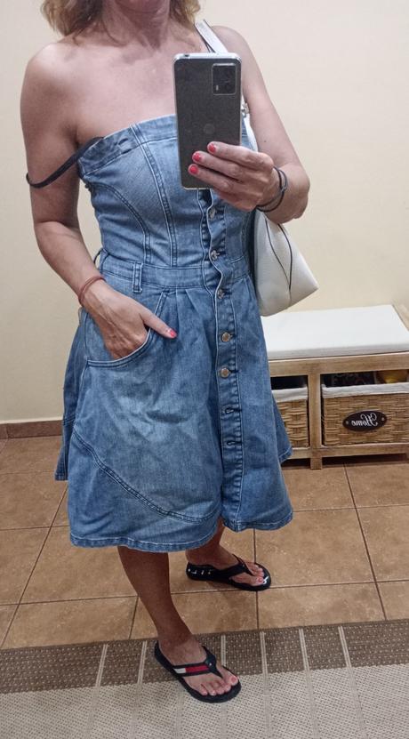 Riflové šaty, only,m