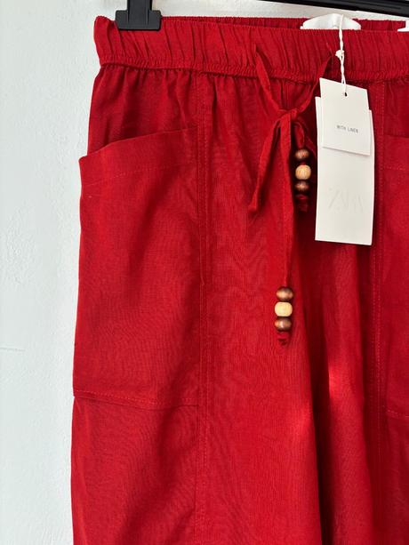 Zara lanove nohavice, zara,xs