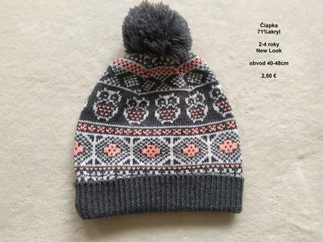 Čiapka 2-4 roky, new look,104