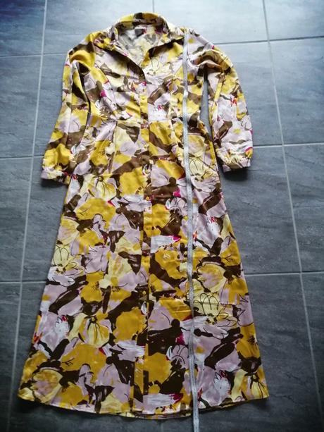 Pestré kvalitné šaty vila, v34-36, 36