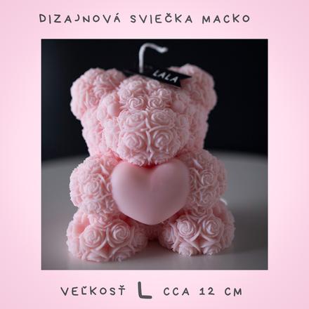 Sviečka sójová macko l -veľká dizajnová sviečka, 
