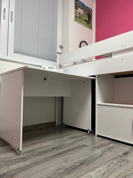 Detská vyvýšená posteľ, šírka (cm): 90,dĺžka (cm): 200