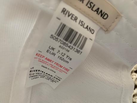 2ks šiltovka river island na 7-12 rokov, river island,152