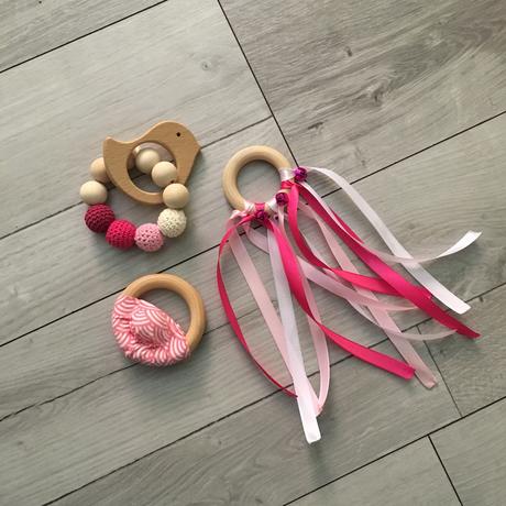 Farebný set hrkaliek a hryzatka, 