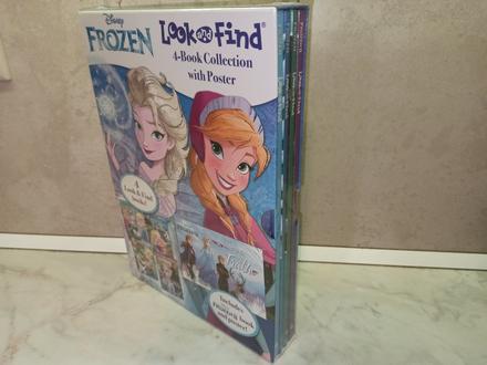 Disney frozen - look and find - 4 books + poster, 