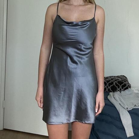 Satenove šaty, hollister,xs