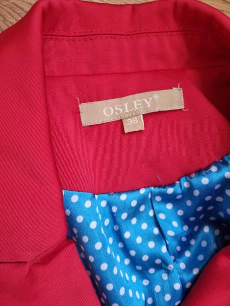 Dámske červené sako, s