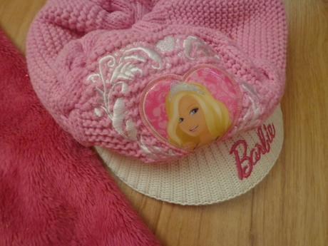 Súprava barbie čiapka, šál, rukavice , barbie,104