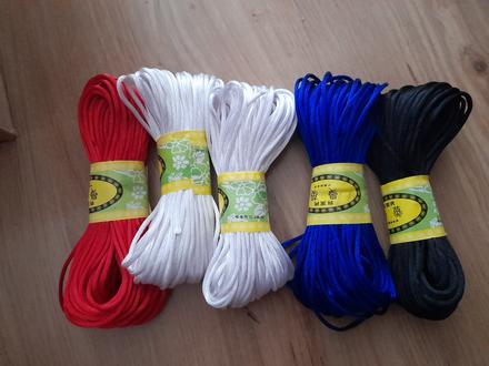 Saténové šnúrky 2mm, 