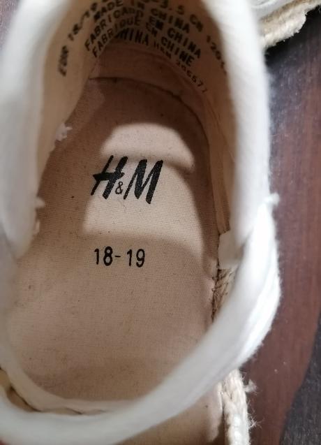Biele sandalky, h&m,18
