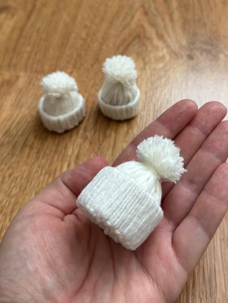 Mini čiapočky, vianočná výzdoba,