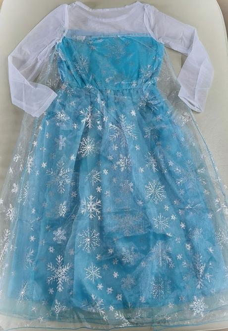 Nový 122/128 kostym frozen, elsa, šaty elza,7-8 r,