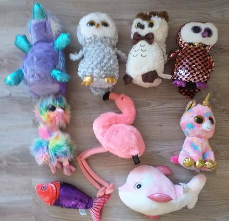 Nové plyšové ty beanie boos-sovy 24 cm,