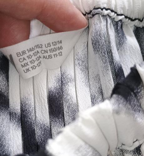 Sukna plisovana hm 146/152, h&m,146