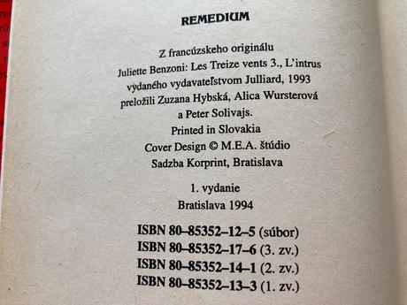 Trinásť vetrov 3-prvé vyd.1994,