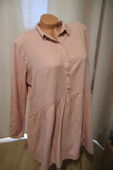 Ružová viskózová blúzka, xl, xl