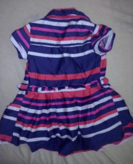 Pestrofarebné šaty na gombíky, 80