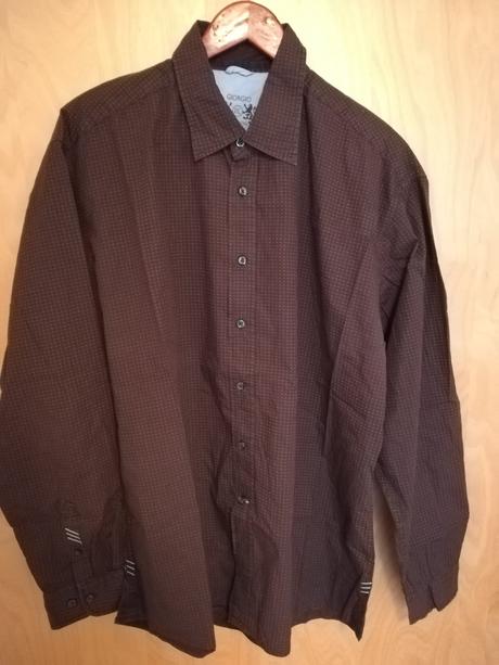 Pánska hnedá košeľa, xxl