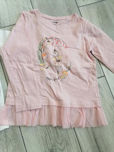 Ružové tričko s krajkou - 116 sinsay, sinsay,116