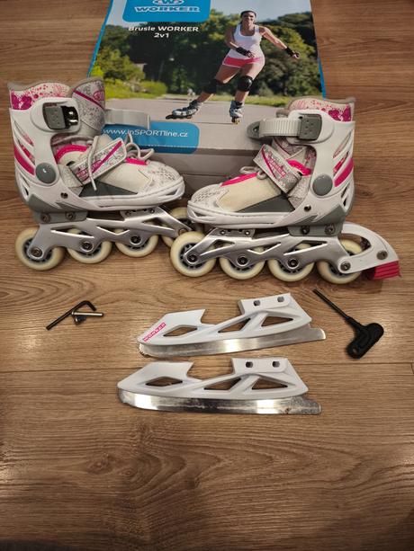 Dievčenské korčule 2v1, 27