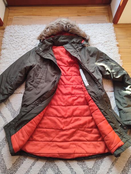 Bunda s kožušinou, h&m,164