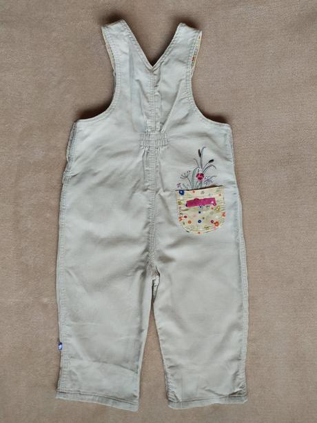 Menčestrové nohavice na traky veľ 80/86 +, mothercare,80