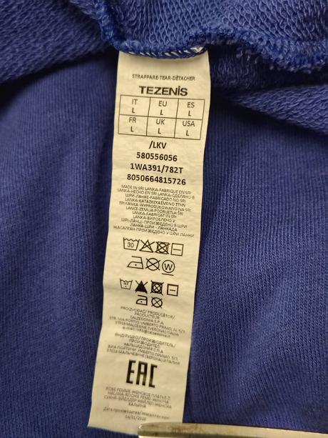 Modré bavlnené mikinové šaty, tunika, tezenis l/xl, tezenis,l