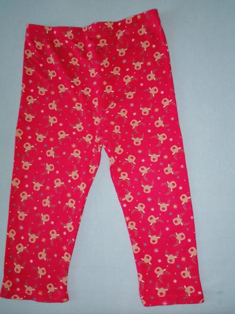 Legínky- vianočná potlač sobíkov, f&f,92