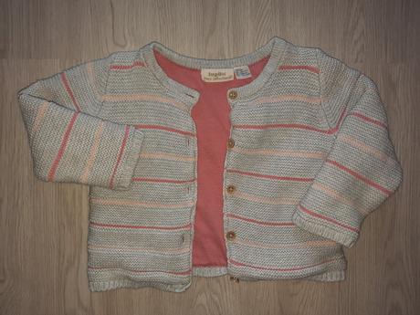 Podšitý pletený sveter 74/80, lupilu,80