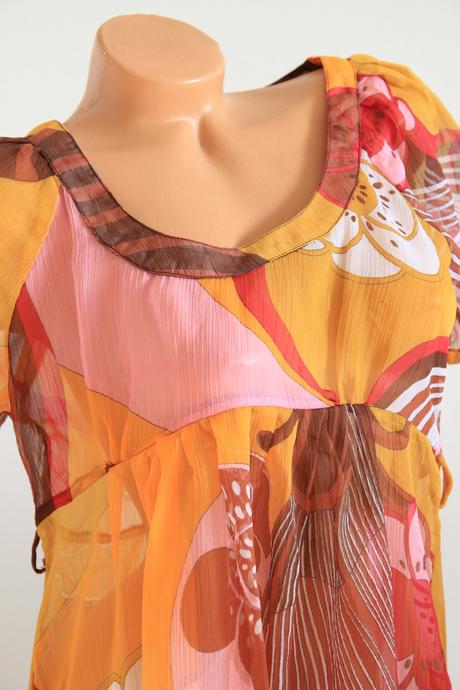 Farebná kvietkovaná tunika, m/l, m