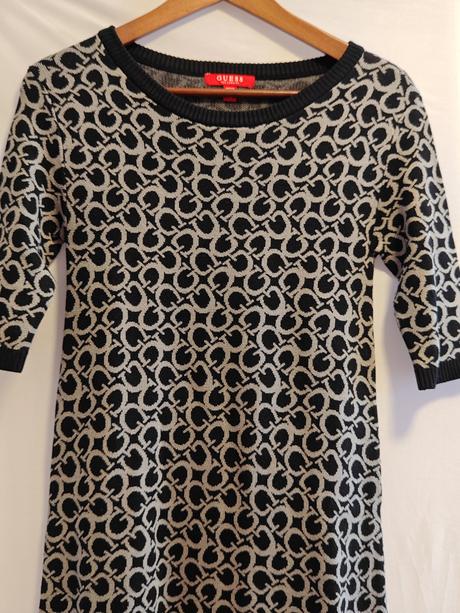 Guess original monográn svetríkové nadčasové šaty, guess,s