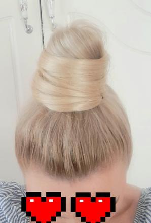 Dlhy cop na gumičke blond,