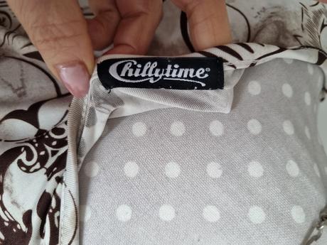 Bielo-hnedé elastické šaty chillytime veľ. 40, 40