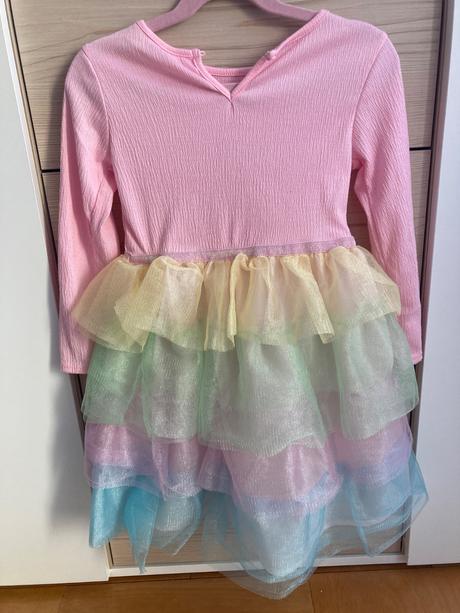 Saty s farebnou tylovou suknou ham, h&m,110