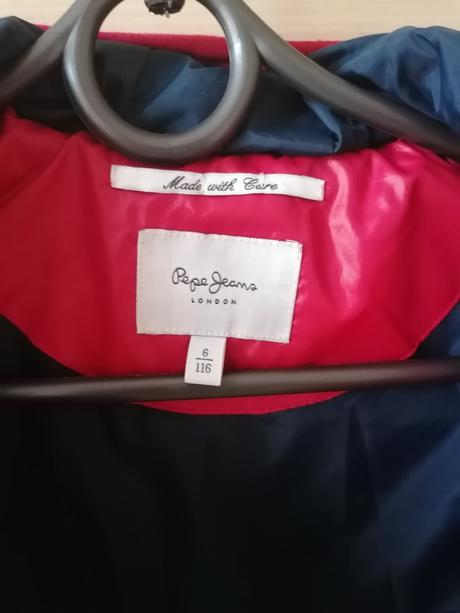 Teplá dlhsia bundicka, pepe jeans,116