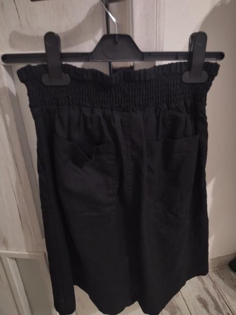 Ľanová sukňa perfektný materiál,pohodlná sedí na s, 38