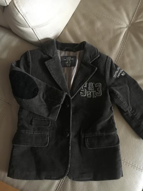 Menčestrové sako, h&m,98