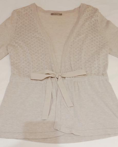 Béžový svetrík so stuhou, orsay,s