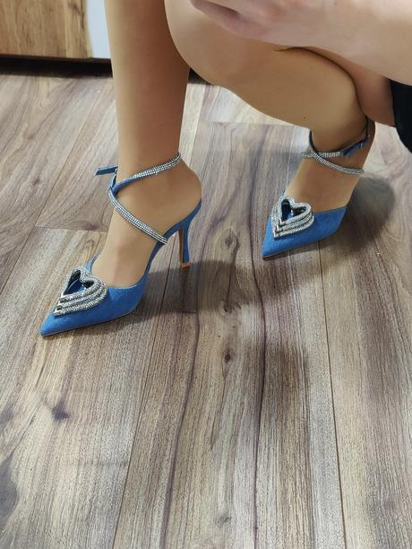 Riflové lodičky so srdiečkom, 36