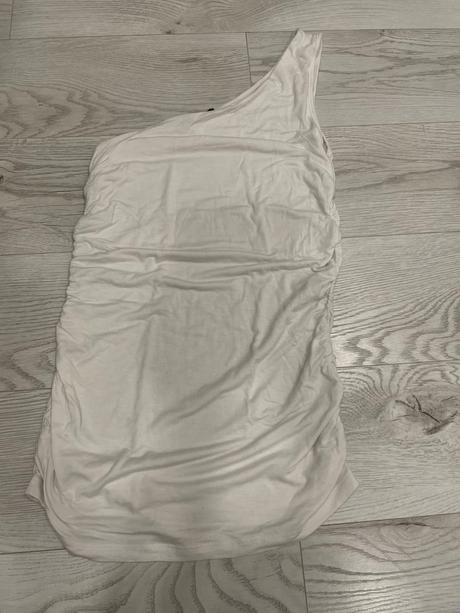 Biele tielko na jedno rameno, xs